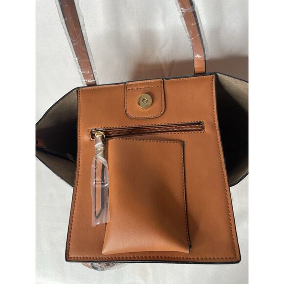 Mondani Loren Large Tote Handbag Brown NWT - Picture 8 of 8